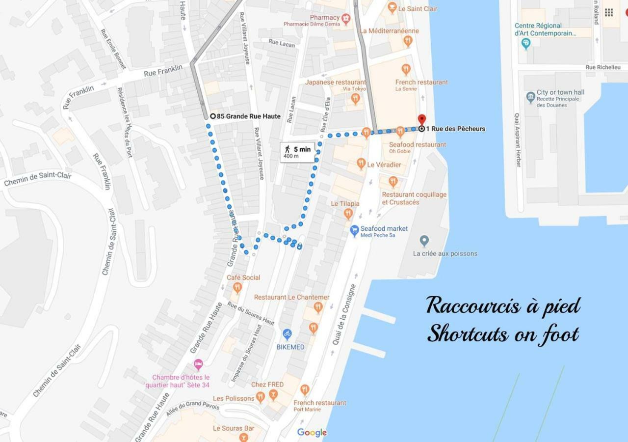 Le Pouffre, Maison De Pecheur Au Quartier Des Artistes, Clim, Wifi Sète Exteriör bild